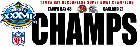 Super Bowl XXXVII | Tampa Bay Buccaneers NFL Champions 2002 ...