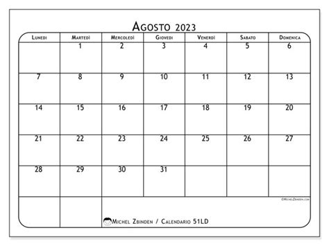 Calendario Agosto Da Stampare Ld Michel Zbinden It