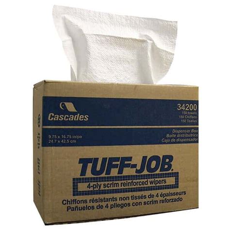 Tuff Job 626715 0001 Scrim Wipes 4ply 9 34 X 16 34 Pop Up 150