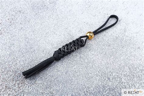 Темляк с титановой бусиной Civivi Sphere Black Tied Paracord Lanyard Ca 09a купить с доставкой