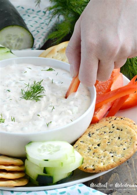 Easy Cucumber Dill Dip - Meatloaf and Melodrama