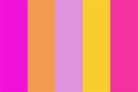 Preppy pinks and oranges Color Palette