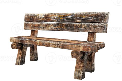 Rustic Wooden Bench 48039420 Png