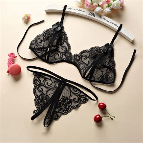 Lingerie De Renda Sexy Para Mulheres Lingerie Divertida Virilha Aberta T Shopee Brasil