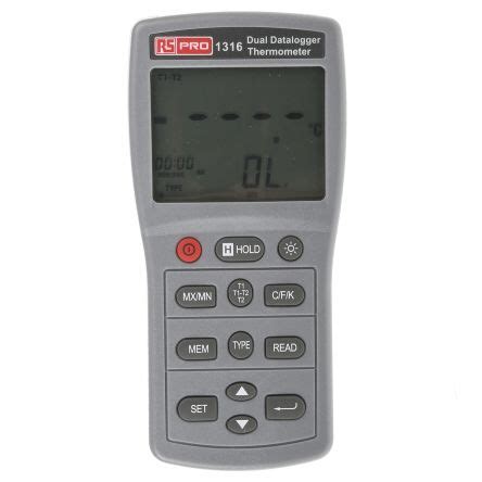 Rs Pro Digital Thermometer Kanal Max Messelement Typ E J