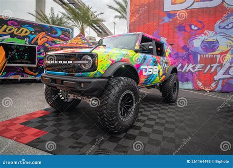 Ford Bronco During Sema Show At Las Vegas Convention Center Editorial