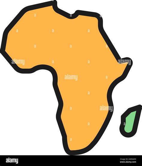 Map Africa Outline Continent Stock Photos & Map Africa Outline ...