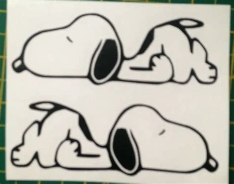 AUTOCOLLANT VINYLE DESSIN animé Snoopy Kennel autocollant voiture