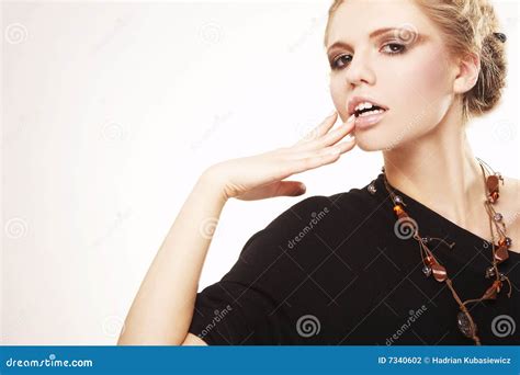 Fashion Model Stock Photo Image Of Isolated Happy Fashion 7340602