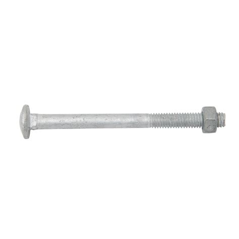 Zenith M6 X 75mm Hot Dipped Galvanised Cup Head Bolt And Nut Bunnings