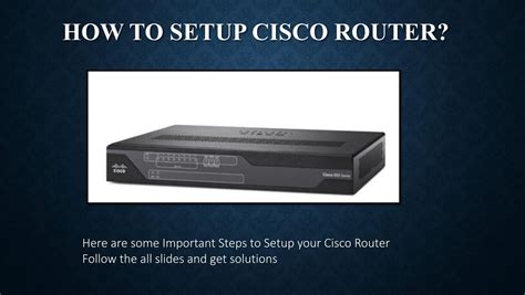 How To Setup Cisco Router