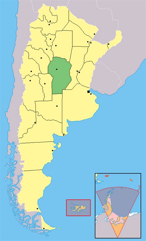 Mapa Da Província De Cordoba Argentina Mapasblog