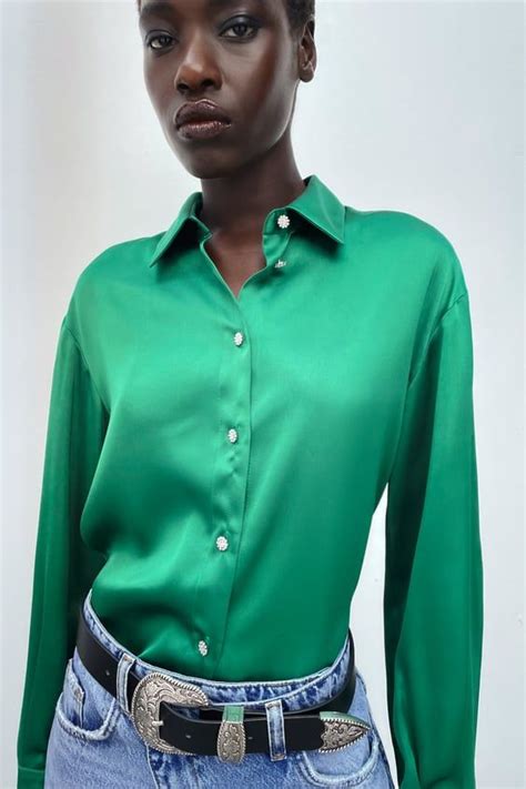 Women S New In Clothes ZARA United Kingdom Page 15 Satin Shirt