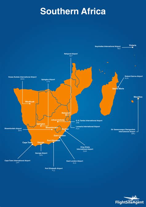 South Africa Airports Map