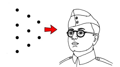 Netaji Drawing Easy Step By Step For Beginners How To Draw Subhash