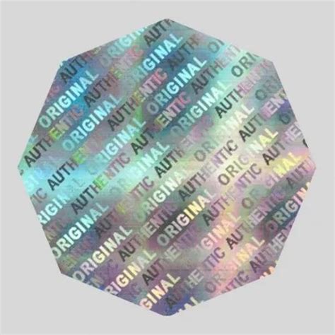 Multicolor Pvc Printed Hologram Sticker Packaging Type Roll At Rs 0