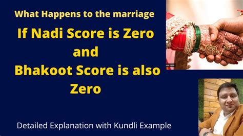 If Nadi Score Is Zero And Bhakoot Score Is Also Zero Marriage