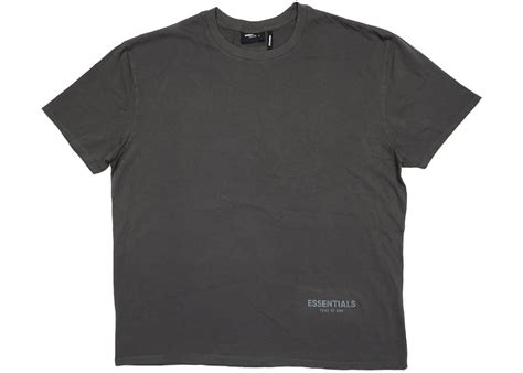 Fear Of God Essentials Boxy T Shirt Black Ink Fw19 Us