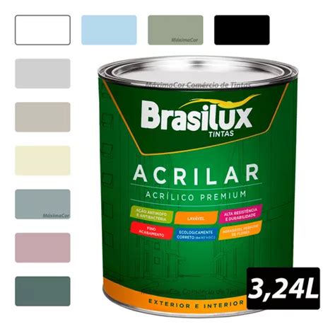 Tinta Acetinada Antimofo Brasilux Acrilar 3 2l