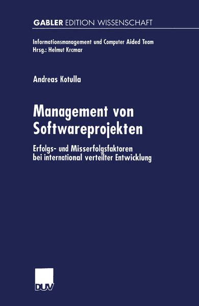 Management Von Softwareprojekten Erfolgs Und Misserfolgsfaktoren Bei