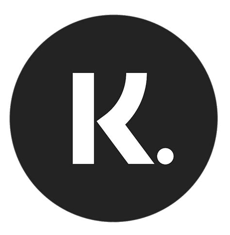 Klarna black round logo transparent PNG - StickPNG