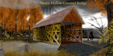 Second Life Marketplace - Planet Lumyai - Sleepy Hollow Covered Bridge