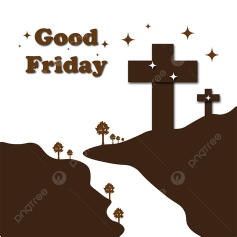 Good Friday Vector Hd Images Illustration With Crosses And Good Friday