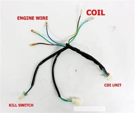 Complete Kick Start Engine Wire Wiring Harness Loom Kit 125cc PIT PRO