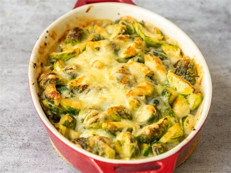 Cheesy Brussels Sprouts Easy Brussel Sprout Casserole Recipe