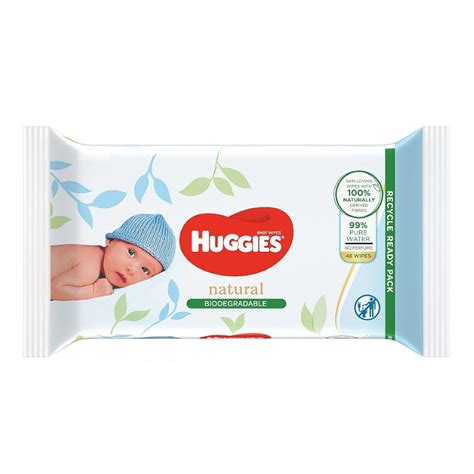 Huggies Natural Biodegradable 48 Toallitas