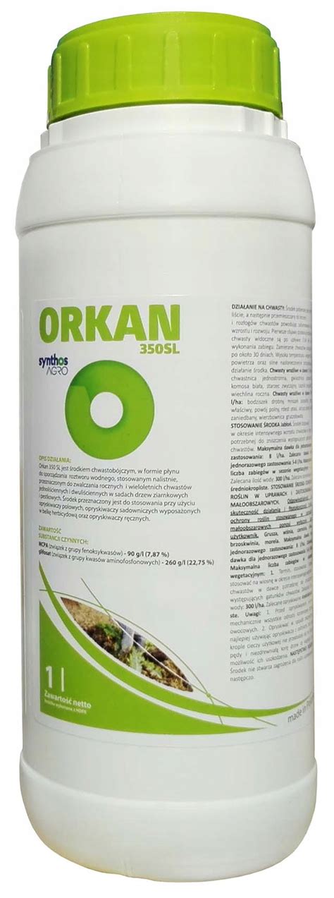 ORKAN 350SL 1L CHWASTOBÓJCZY ZWALCZA PERZ SKRZYP 13044699566 Allegro pl