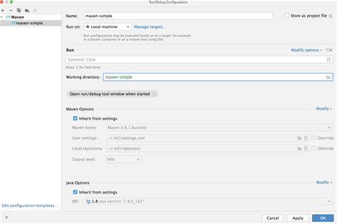 Run Debug Configuration Maven Intellij Idea Documentation