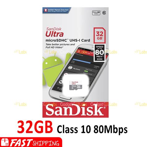 Jual Micro Sd Sandisk 32gb Ultra Class10 48mbs Memory Card Class 10 32