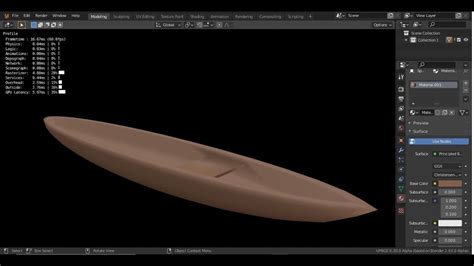 Como Fazer Uma Canoa No Blender UPBGE YouTube