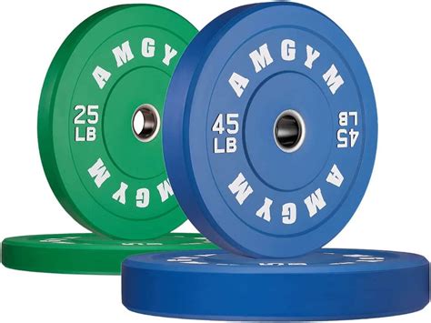 AMGYM Color Olympic Bumper Plate Weights Plates Bumper Weight Plate