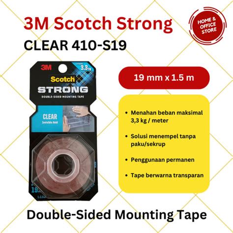 Jual M Scotch Vhb Strong Double Tape Clear Mounting Tape Transparan