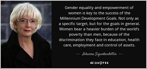 Johanna Sigurðardottir Quote Gender Equality And Empowerment Of