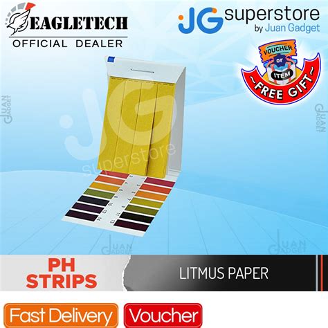 Eagletech 80 Strips PH Indicator Paper Litmus Water Test Kit JG