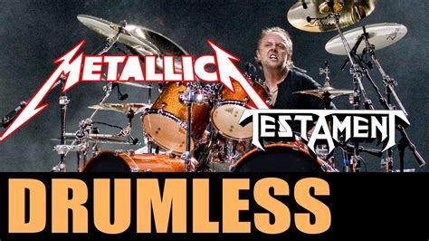 Metallica Lars Ulrich Style Drumless Backing Track Heavy Metal 220 Bpm Youtube