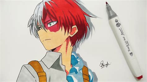 My Hero Academia Todoroki Drawing