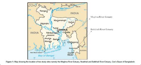 Meghna River Map