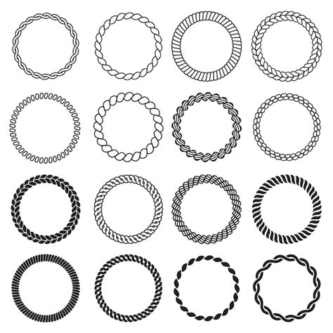 Formas De Cuerda Redonda Marco N Utico Circular Para Etiquetas