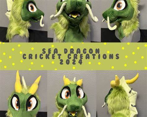 HUGE Markdown Sea Dragon Fursuit Head Premade Furry Head Fursuit