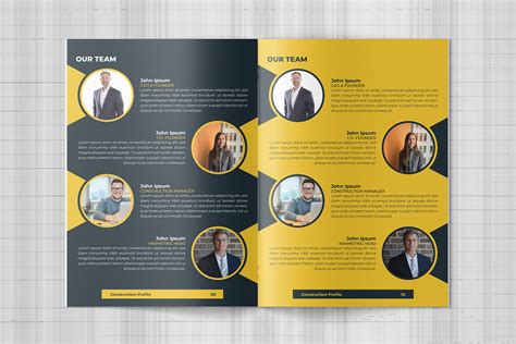 Construction Company profile Design Template :: Behance