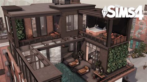 Luxurious House Penthouse Ii The Sims Speed Build Youtube