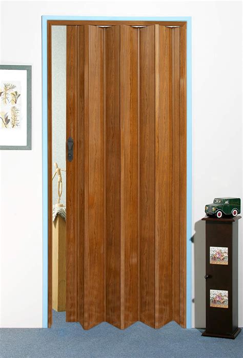 Pvc Folding Door Sliding 210cm X 100cm Dark Oak Buy Online At Best