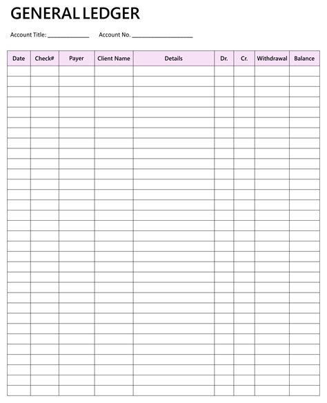 Free Printable Ledger Balance Sheet Printablee Balance Sheet