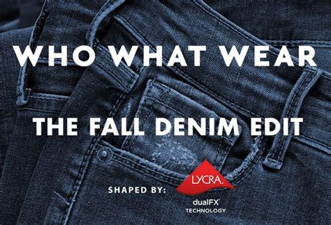 LYCRA BRAND AND WHO WHAT WEAR COLLABORATE ON SOLVING COMMON DENIM