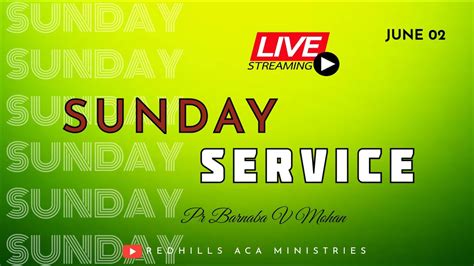 LIVE June Month Communion Services Ps V Mohan Ps M Isaac