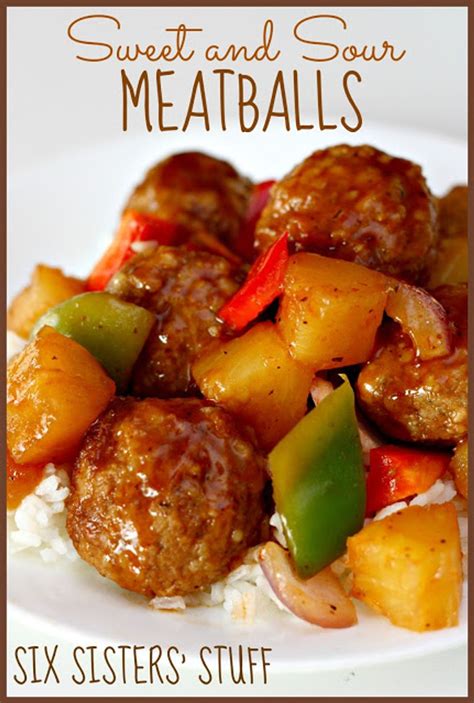 Slow Cooker Sweet And Sour Meatballs My Recipe Magic